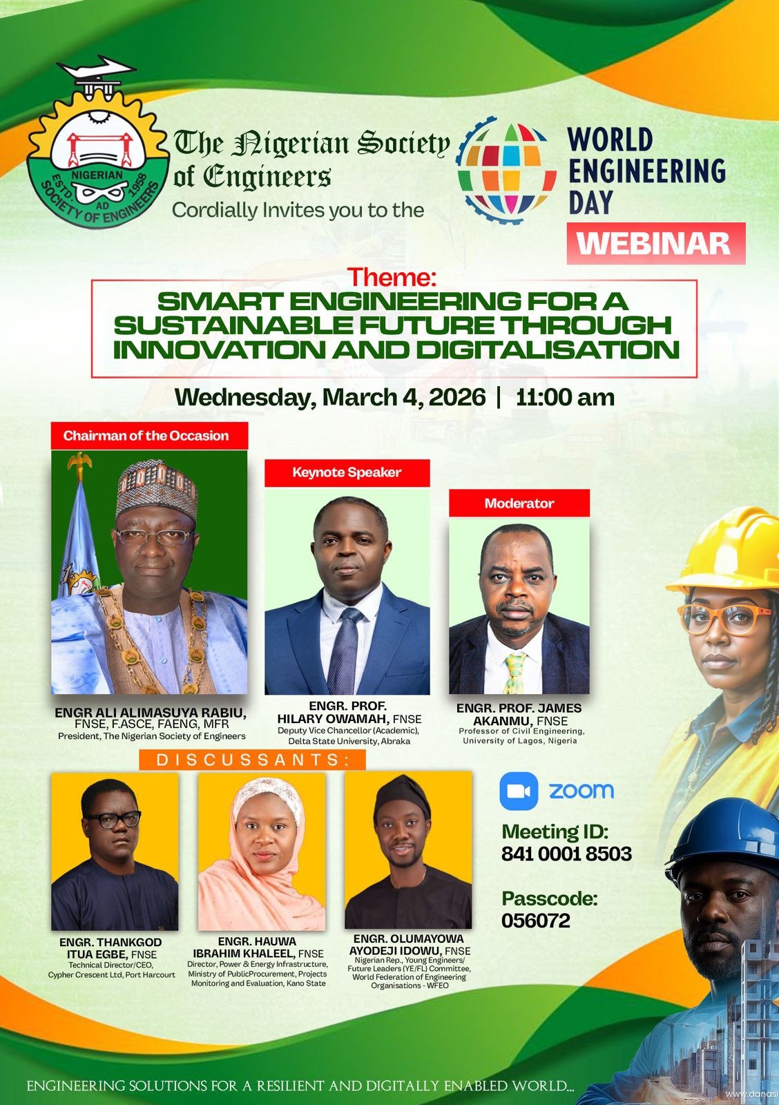 The Nigerian Society of Engineers World Engineering Day 2026