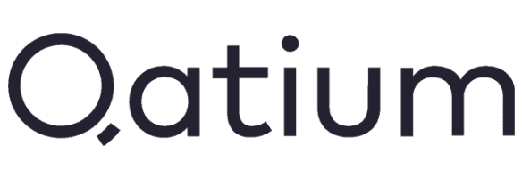 The image displays the word "Qatium" in a modern sans-serif font.